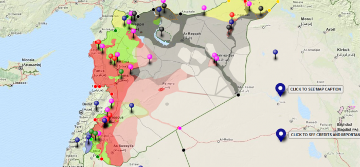 Hartë interaktive e Sirisë nga Tetori, 2014
